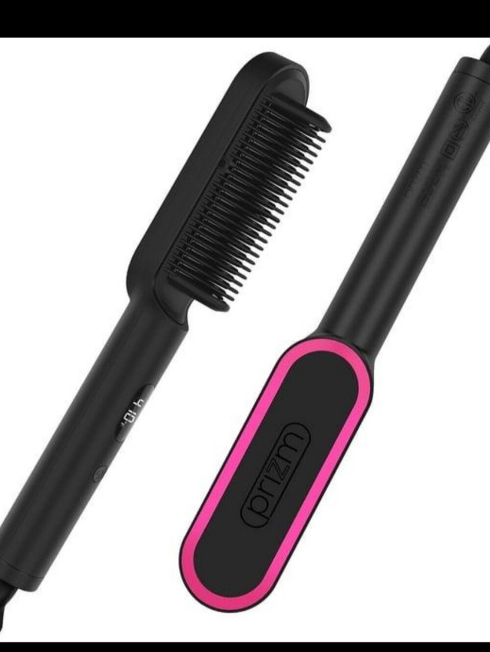 GEM Hair Straightening Hot Brush Black & Pink HT0296 EUC!!!